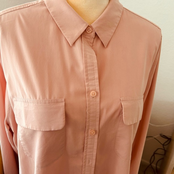 Chico's Blush Satin Blouse - Picture 3 of 6